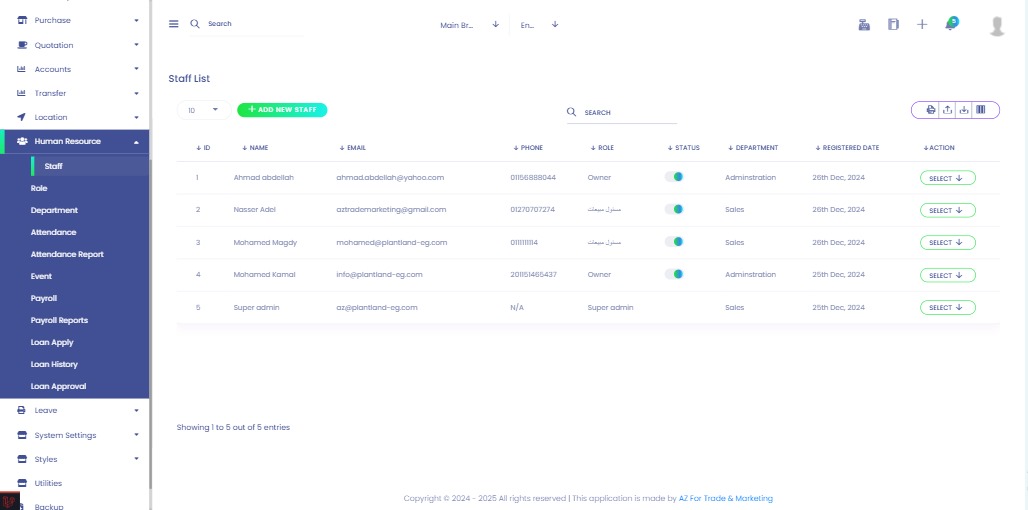 ERP - Accounting Module