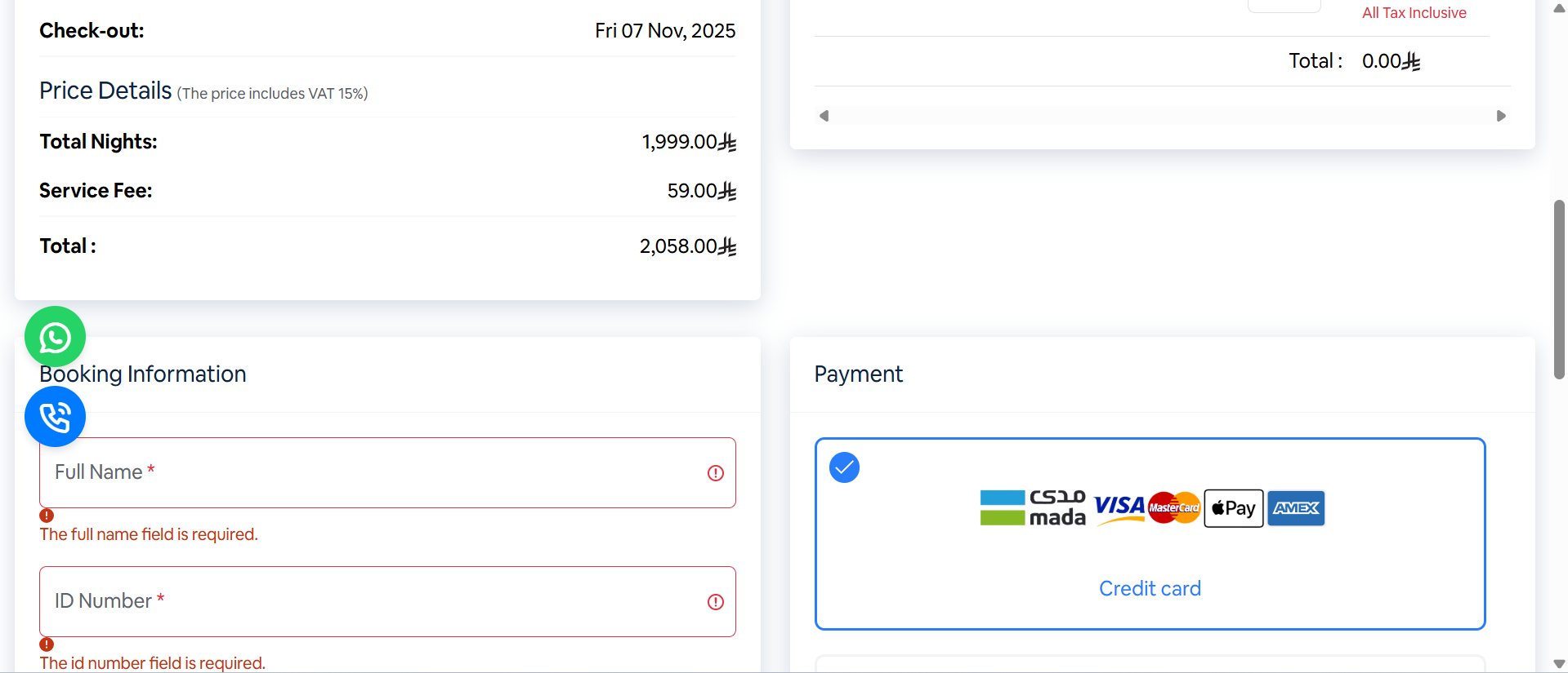Booking App - Admin Panel