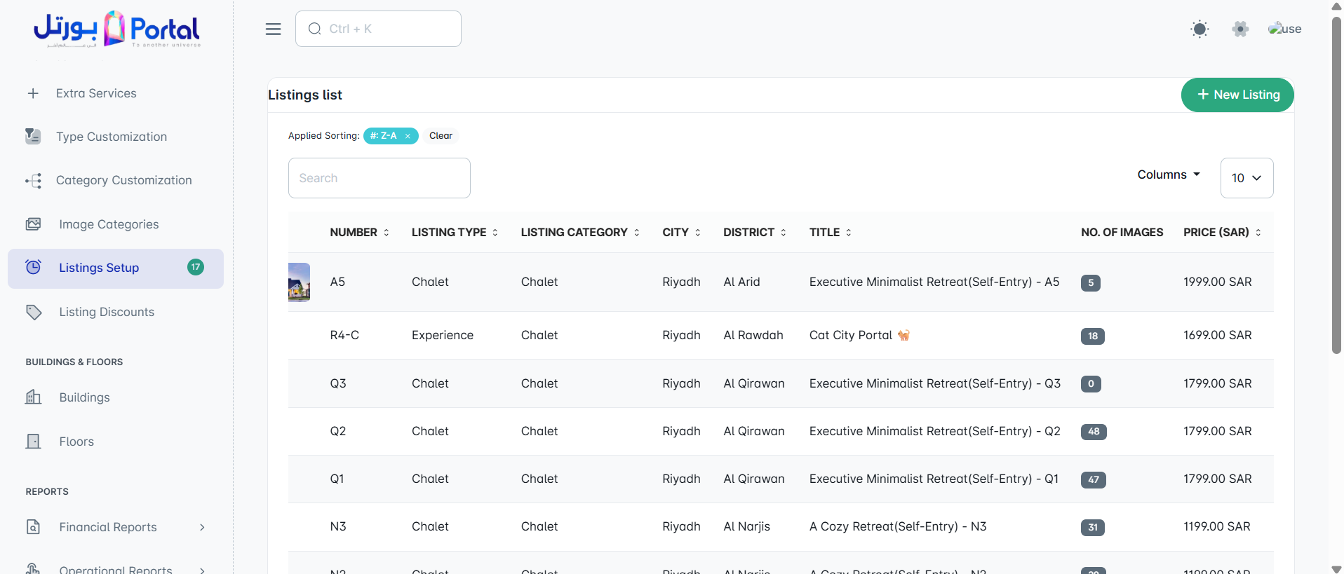Booking App - Admin Panel